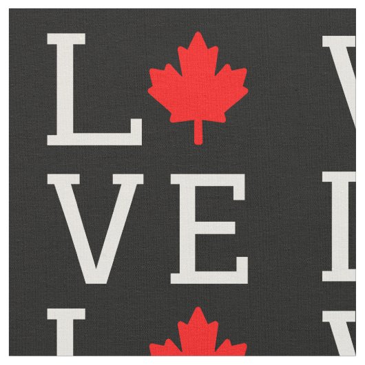 love canada maple leaf canadian stof (Close Up)