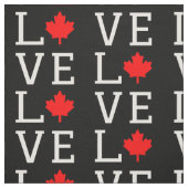 love canada maple leaf canadian stof (Swatch)