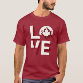 Love Canada Maple Leaf T-shirt (Voorkant)