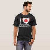 Love Canada Vlaggenland T-shirt (Voorkant volledig)
