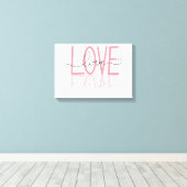 Love Canvas Print (Insitu (Houten vloer))