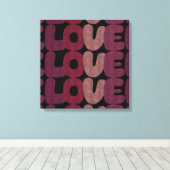 Love Canvas Print (Insitu (Houten vloer))