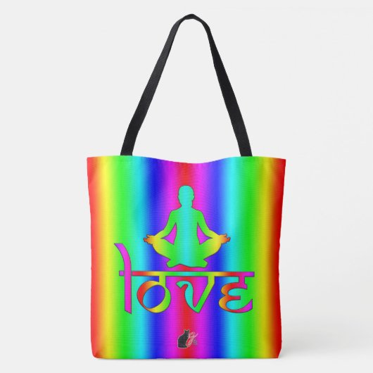 Love Canvas tas (Achterkant)