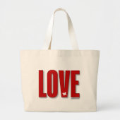 Love Canvas tas (Voorkant)