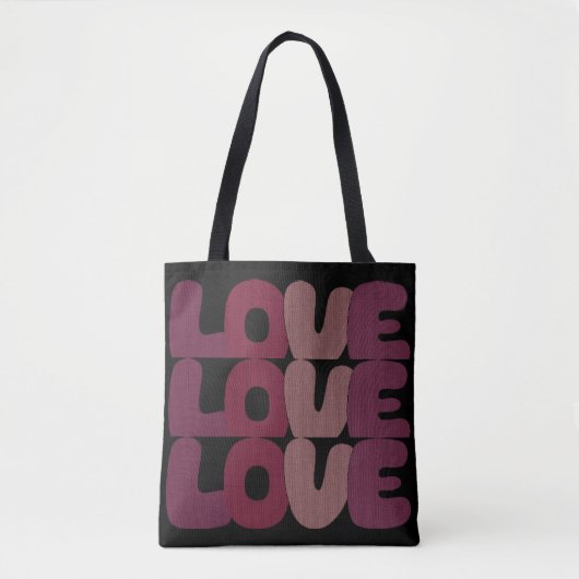 Love Canvas tas (Voorkant)