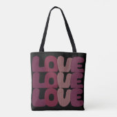 Love Canvas tas (Achterkant)