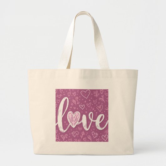 Love Canvas tas (Voorkant)