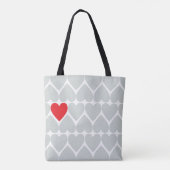 Love Canvas tas (Achterkant)