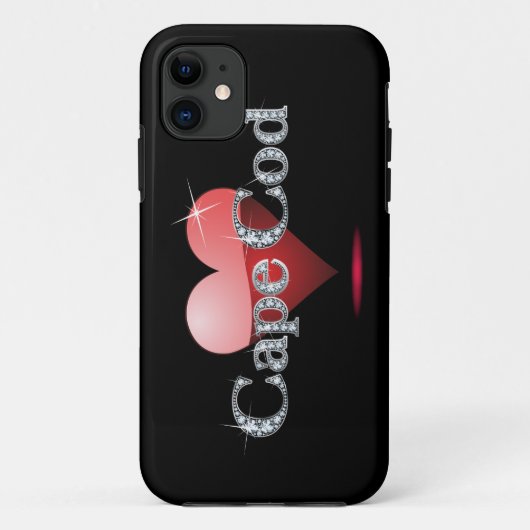 Love Cape Cod "Diamond Bling" Case-Mate iPhone Case (Achterkant)