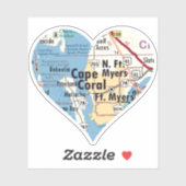Love Cape Coral Florida Sticker (Vel)
