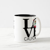 LOVE Capitola 11oz Tweekleurige Koffiemok (Voorkant rechts)