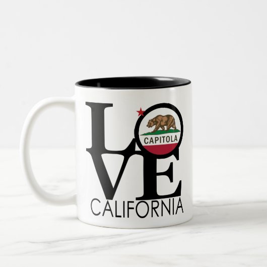 LOVE Capitola 11oz Tweekleurige Koffiemok (Links)