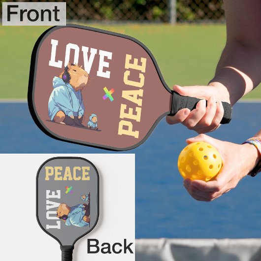LOVE × CAPYBARA - Custom Pickleball Paddle