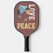 LOVE × CAPYBARA - Custom Pickleball Paddle (Voorkant)