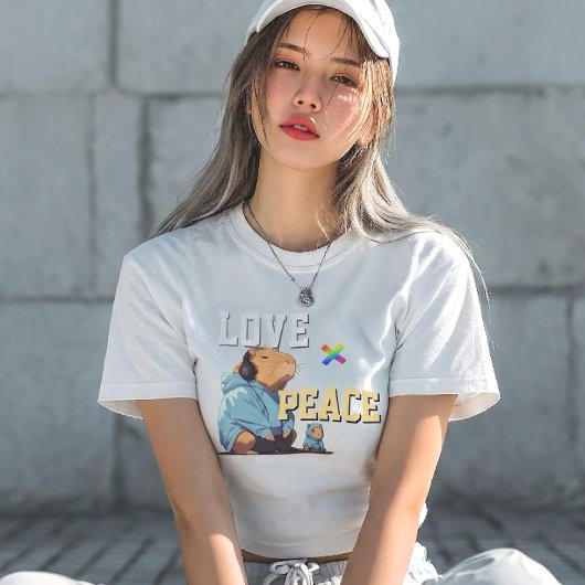 LOVE × CAPYBARA - Custom T-shirt