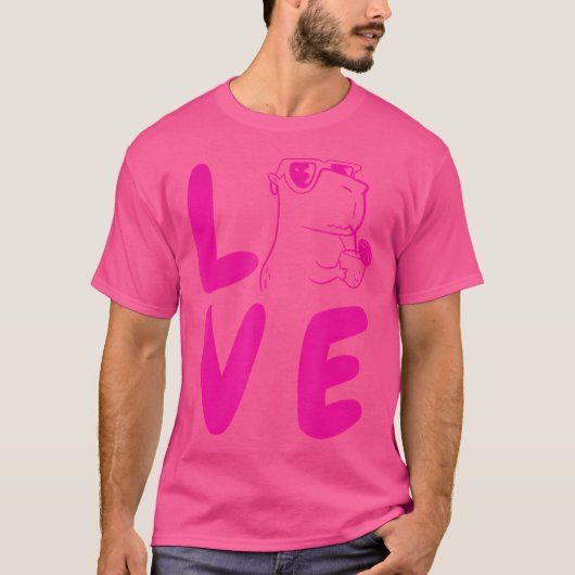 Love Capybara T-shirt (Voorkant)
