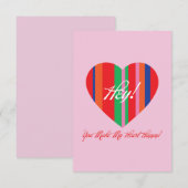 Love Card Bedankkaart (Voorkant / Achterkant)