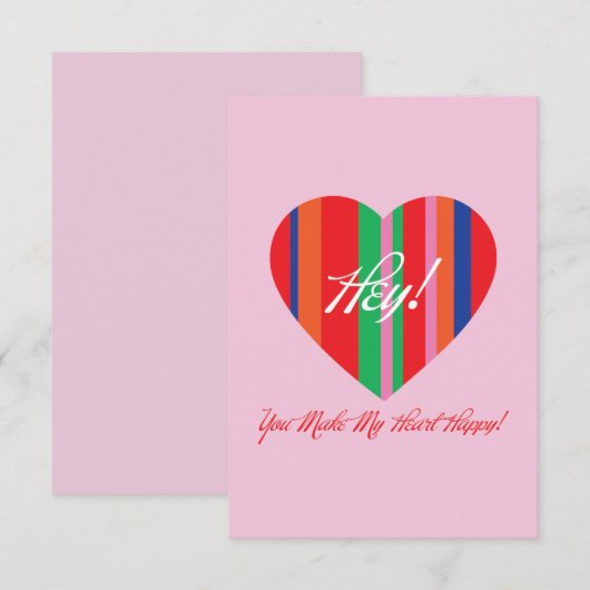 Love Card Bedankkaart (Voorkant / Achterkant)