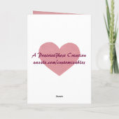 Love Card Feestdagen Kaart (Achterkant)