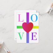 Love Card Kaart (Voorkant / Achterkant in situ)