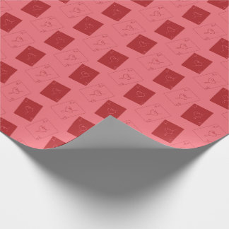 Love card wrapphing paper cadeaupapier