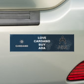 Love Cardano, Buy ADA Bumpersticker (Op auto)