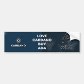 Love Cardano, Buy ADA Bumpersticker (Voorkant)