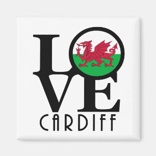 LOVE Cardiff Wales Magneet