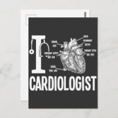 Love Cardioloog Heart Anatomic Cardiology Briefkaart (Voorkant / Achterkant)