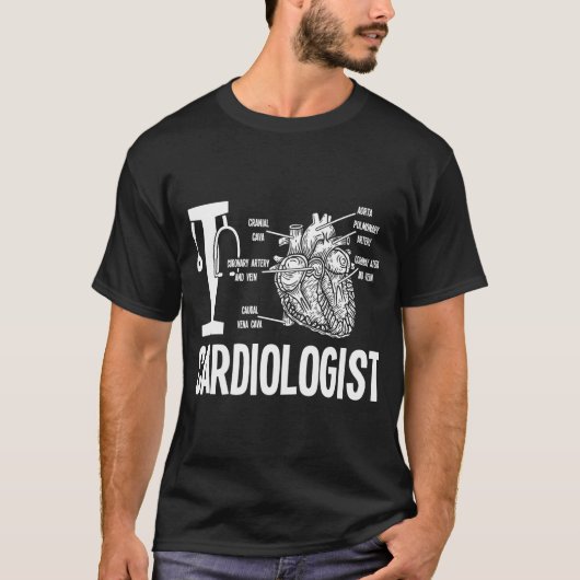 Love Cardioloog Heart Anatomic Cardiology T-shirt (Voorkant)