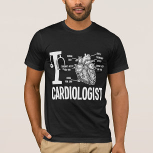 Love Cardioloog Heart Anatomic Cardiology T-shirt