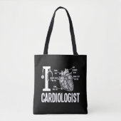 Love Cardioloog Heart Anatomic Cardiology Tote Bag (Voorkant)