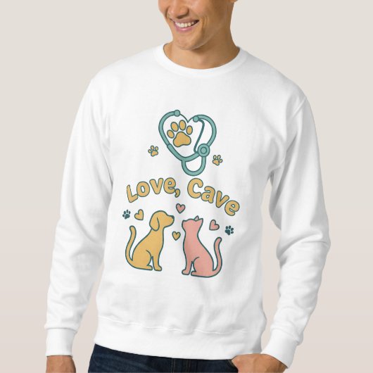 Love, Care, Save Veterinarian Shirt  (Voorkant)