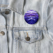 Love Cares, Paars Heart_ Ronde Button 5,7 Cm (In situ)