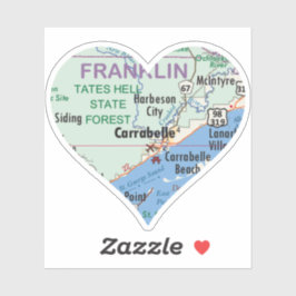 Love Carrabelle Florida Sticker