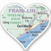 Love Carrabelle Florida Sticker (Voorkant)