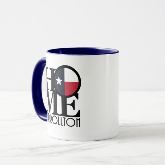 LOVE Carrolton Texas Mok (Voorkant links)