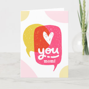 Love Cartoon Word Bubble Cartoon Text Bubble Love Bedankkaart