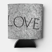 "Love" Carved Stone Blikjeskoeler (Voorkant)