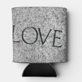 "Love" Carved Stone Blikjeskoeler (Achterkant)