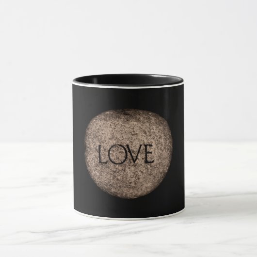 "Love" Carved Stone Mok (Midden)