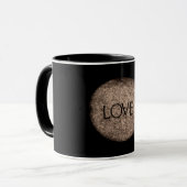 "Love" Carved Stone Mok (Voorkant links)