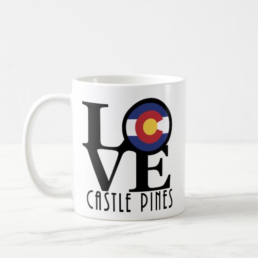 LOVE Castle Pines 11oz Koffiemok (Links)