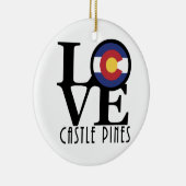 LOVE Castle Pines Keramisch Ornament (Rechts)