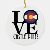 LOVE Castle Pines Keramisch Ornament (Voorkant)