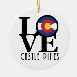 LOVE Castle Pines Keramisch Ornament