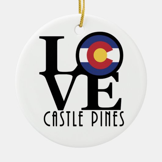 LOVE Castle Pines Keramisch Ornament (Voorkant)