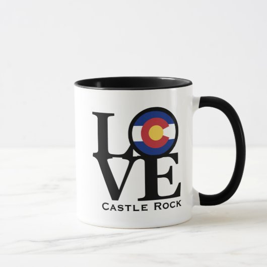 LOVE Castle Rock Colorado Mok (Rechts)