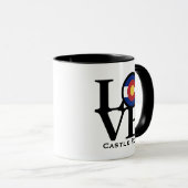 LOVE Castle Rock Colorado Mok (Voorkant rechts)