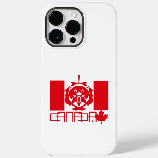  LOVE Castor/ Maple Bandera Canada by Masanser Case-Mate iPhone Case (Achterkant)